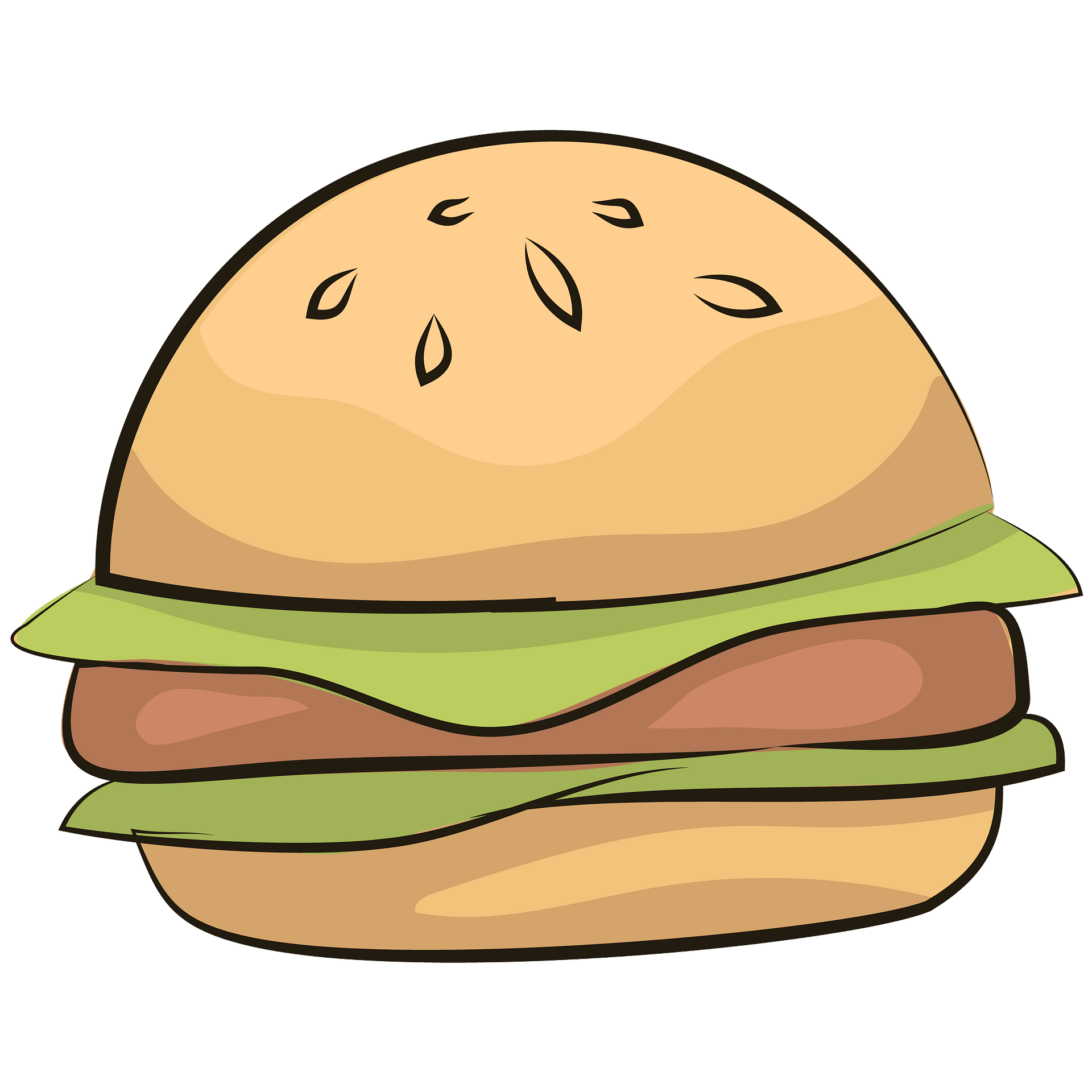 Detail Hamburger Clipart Png Nomer 28