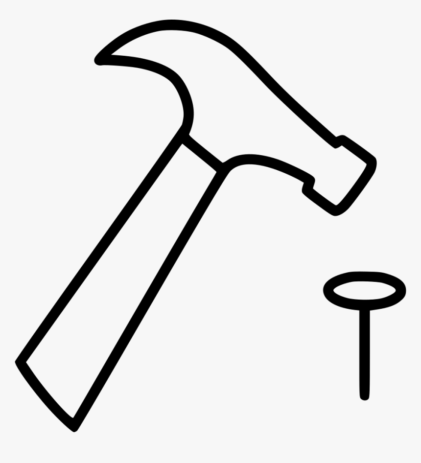 Detail Hammer And Nail Clipart Nomer 18