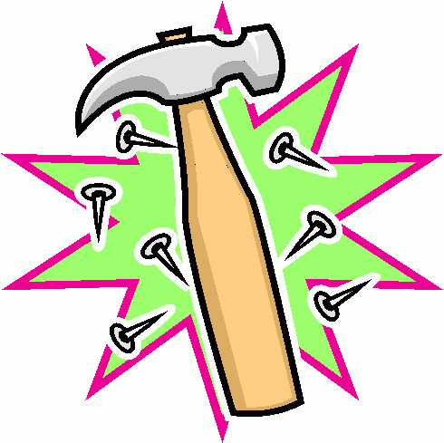 Detail Hammer And Nail Clipart Nomer 29