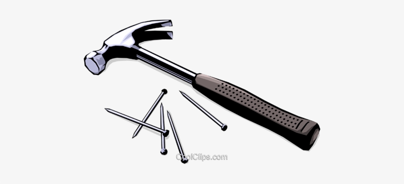 Detail Hammer And Nail Clipart Nomer 30