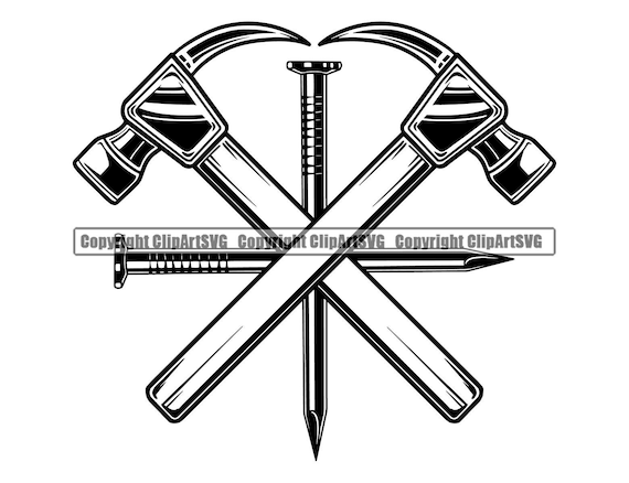 Detail Hammer And Nail Clipart Nomer 31