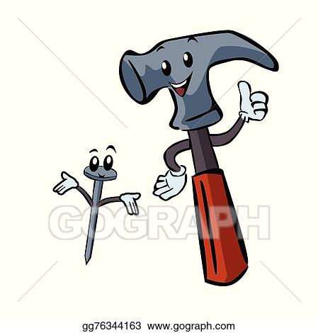 Detail Hammer And Nail Clipart Nomer 32