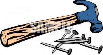 Detail Hammer And Nail Clipart Nomer 39