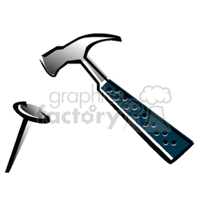 Detail Hammer And Nail Clipart Nomer 55