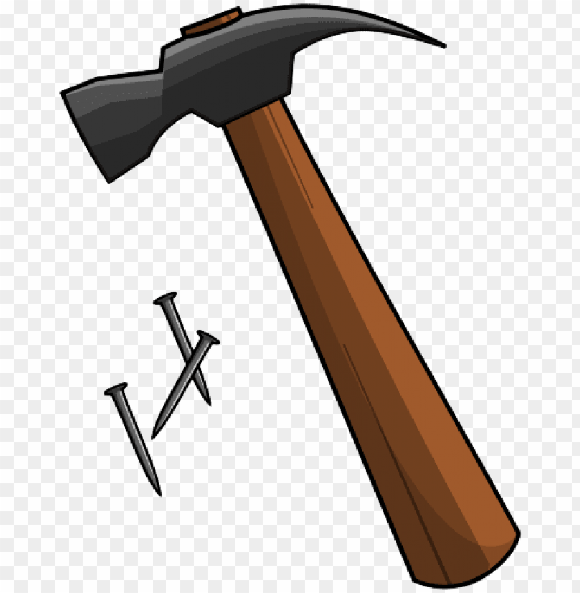 Detail Hammer And Nail Clipart Nomer 9