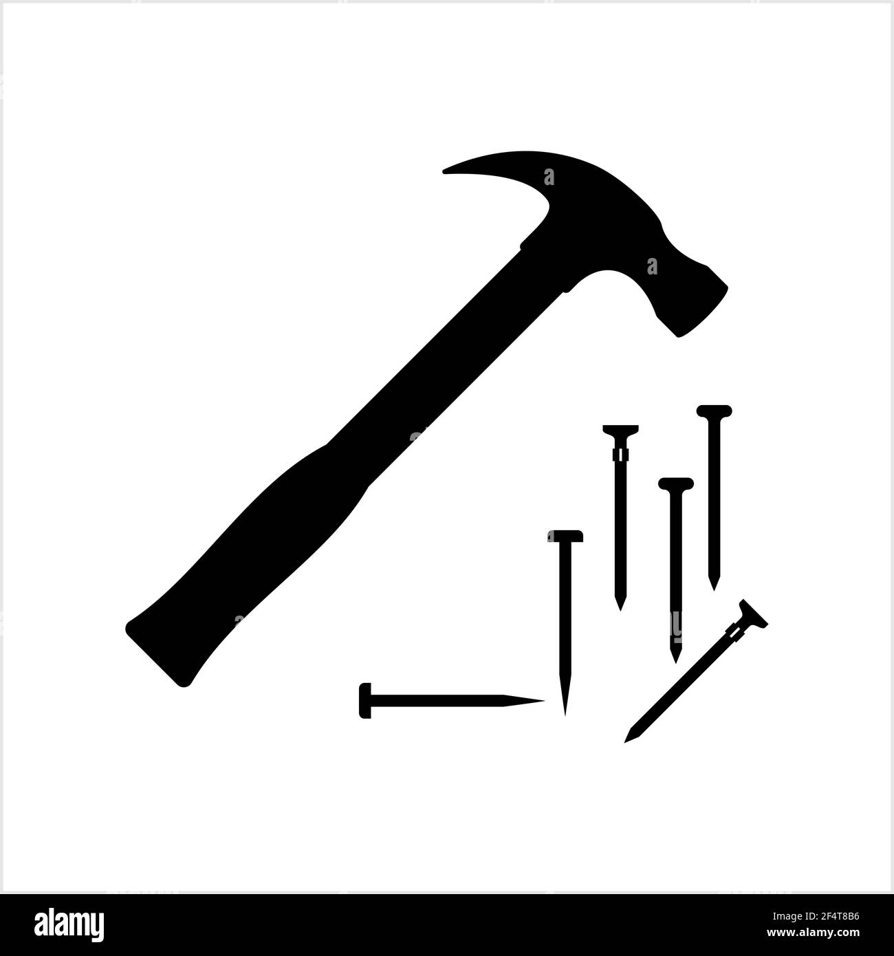 Detail Hammer And Nails Clipart Nomer 53