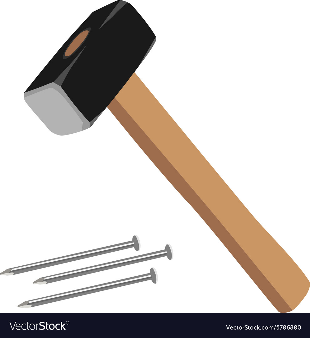 Detail Hammer And Nails Clipart Nomer 56