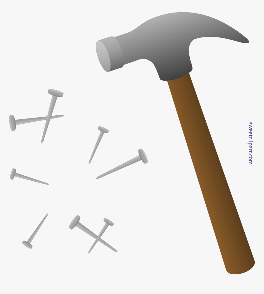 Detail Hammer And Nails Clipart Nomer 9