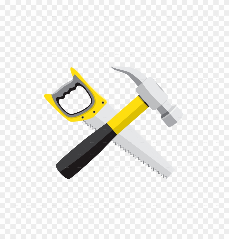 Detail Hammer And Saw Clipart Nomer 11