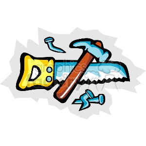 Detail Hammer And Saw Clipart Nomer 15