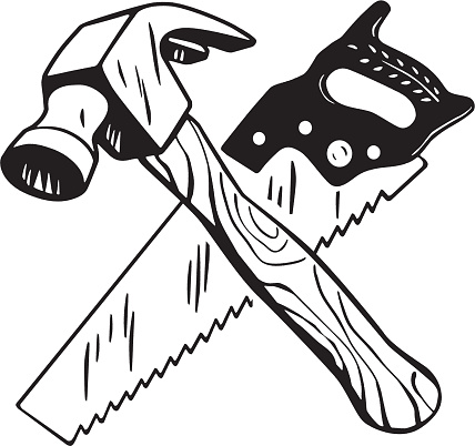 Detail Hammer And Saw Clipart Nomer 16