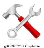 Detail Hammer And Wrench Clipart Nomer 19