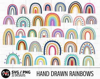 Detail Hand Drawn Rainbow Png Nomer 21