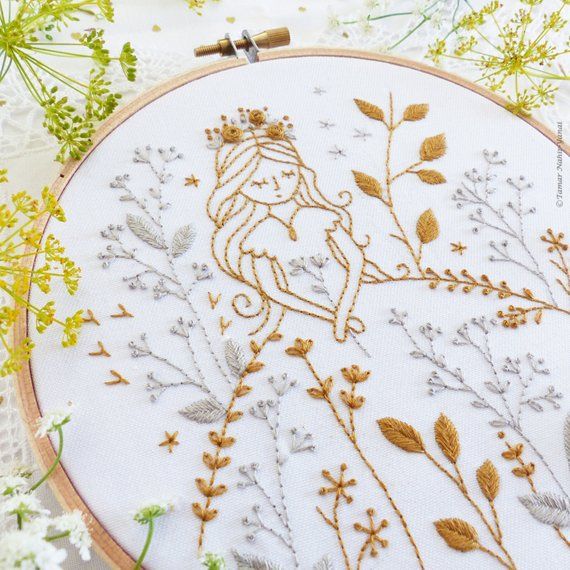 Hand Embroidery Pattern Gambar Pattern Princess - KibrisPDR