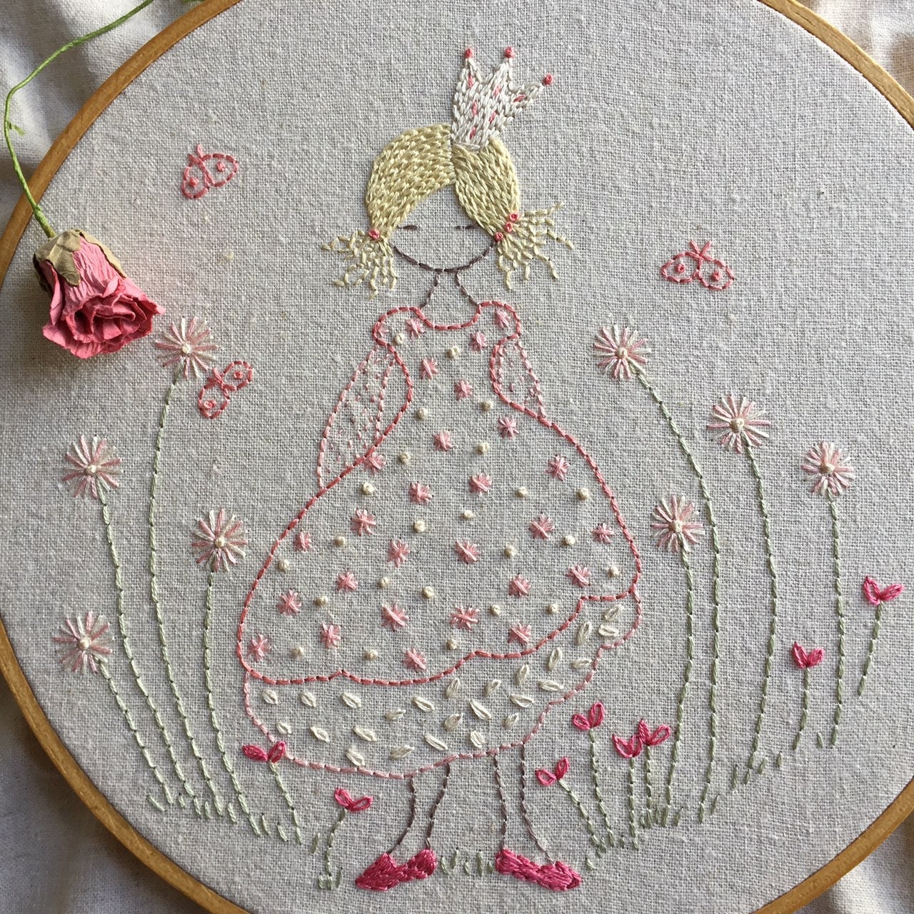 Detail Hand Embroidery Pattern Gambar Pattern Princess Nomer 3