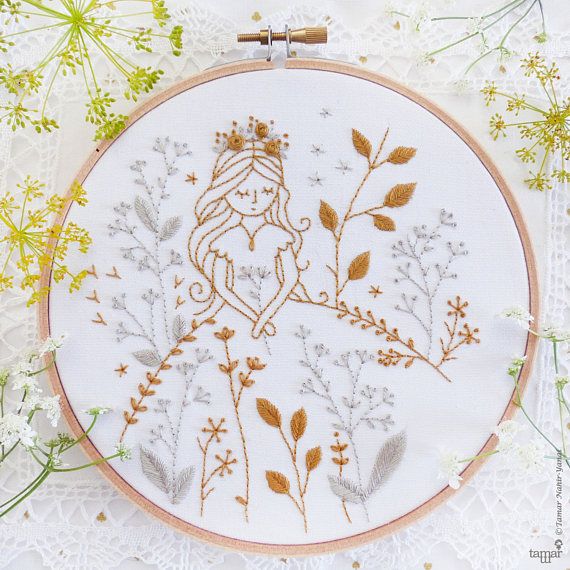 Detail Hand Embroidery Pattern Gambar Pattern Princess Nomer 4