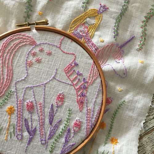 Detail Hand Embroidery Pattern Gambar Pattern Princess Nomer 53
