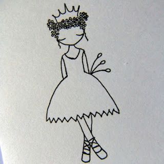 Detail Hand Embroidery Pattern Gambar Princess Hitam Putih Nomer 4