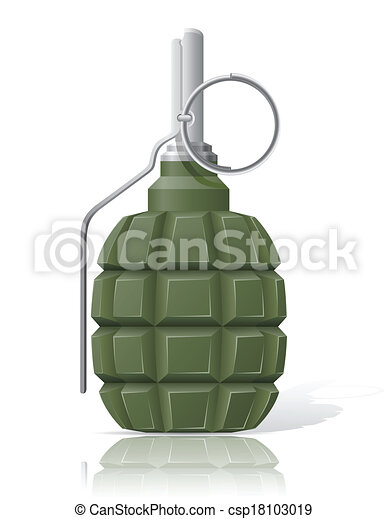 Detail Hand Grenade Clip Art Nomer 30