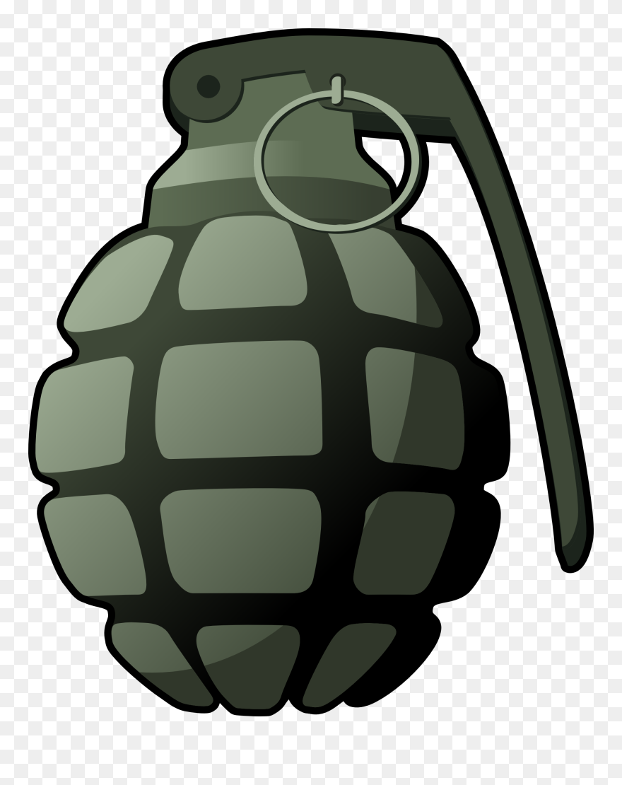 Detail Hand Grenade Clip Art Nomer 37