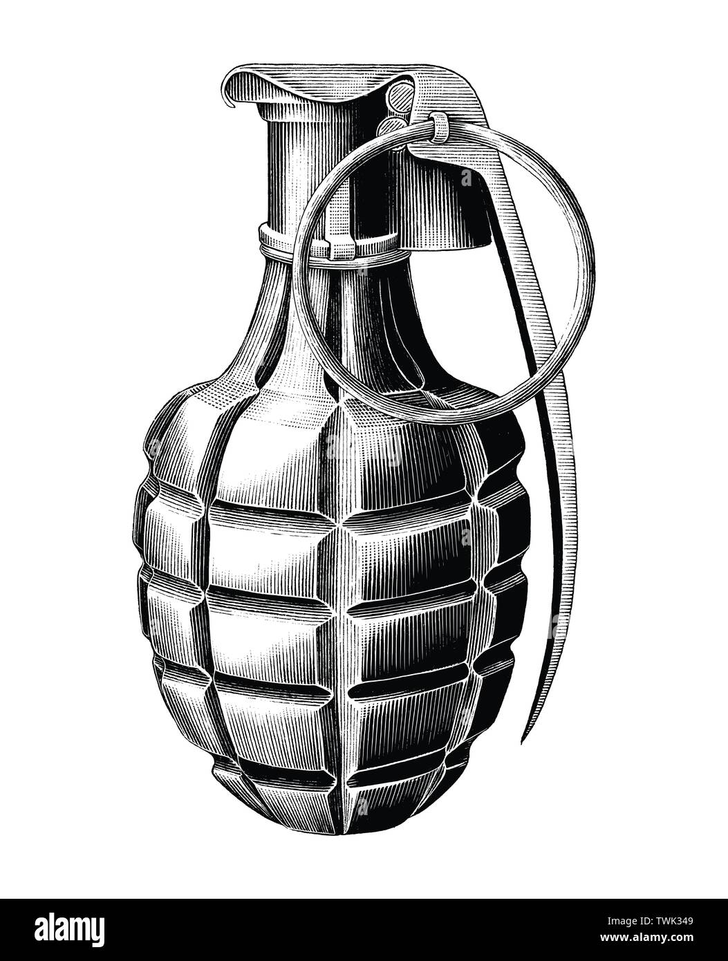 Detail Hand Grenade Clip Art Nomer 43