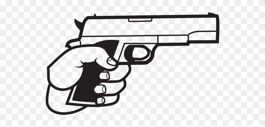 Detail Hand Gun Clipart Nomer 25