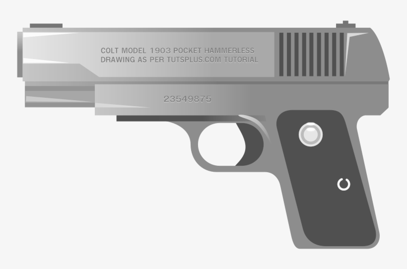 Detail Hand Gun Clipart Nomer 39