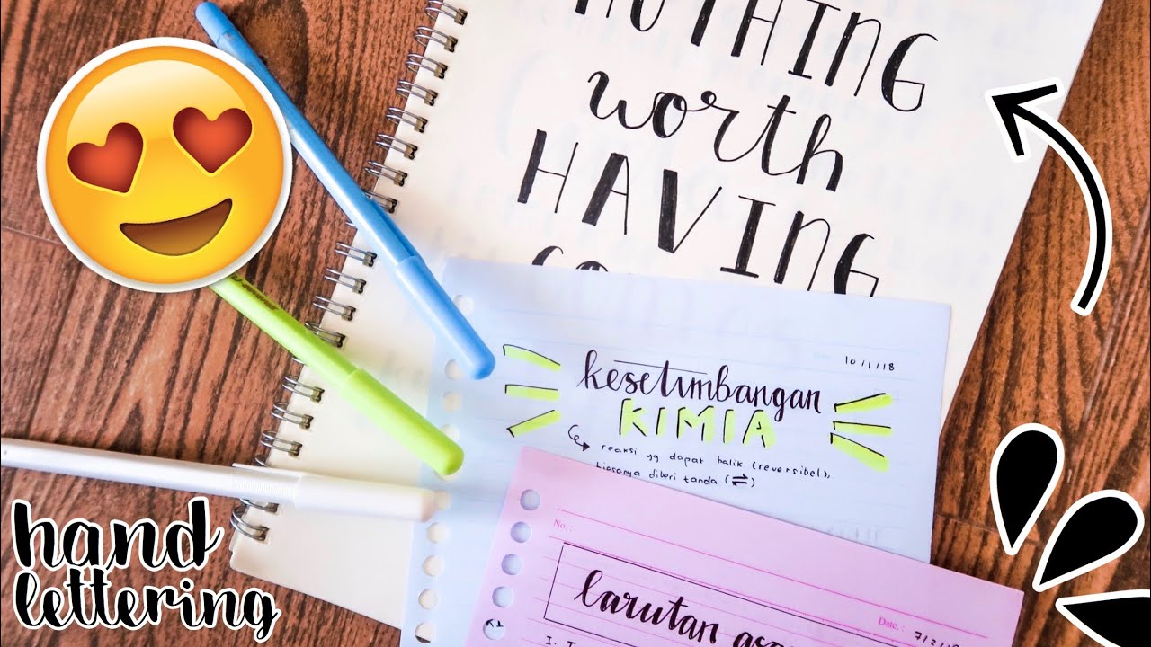 Hand Lettering Pakai Pulpen - KibrisPDR