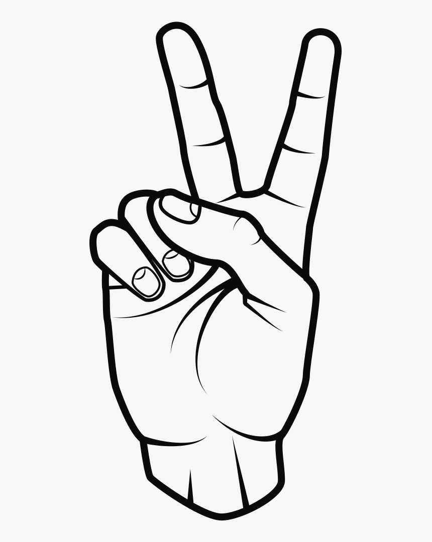 Hand Peace Png - KibrisPDR