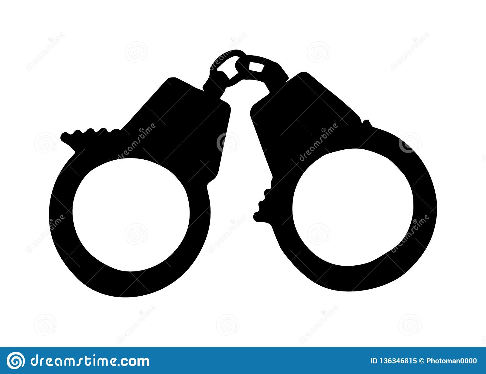 Detail Handcuffs Vector Nomer 11