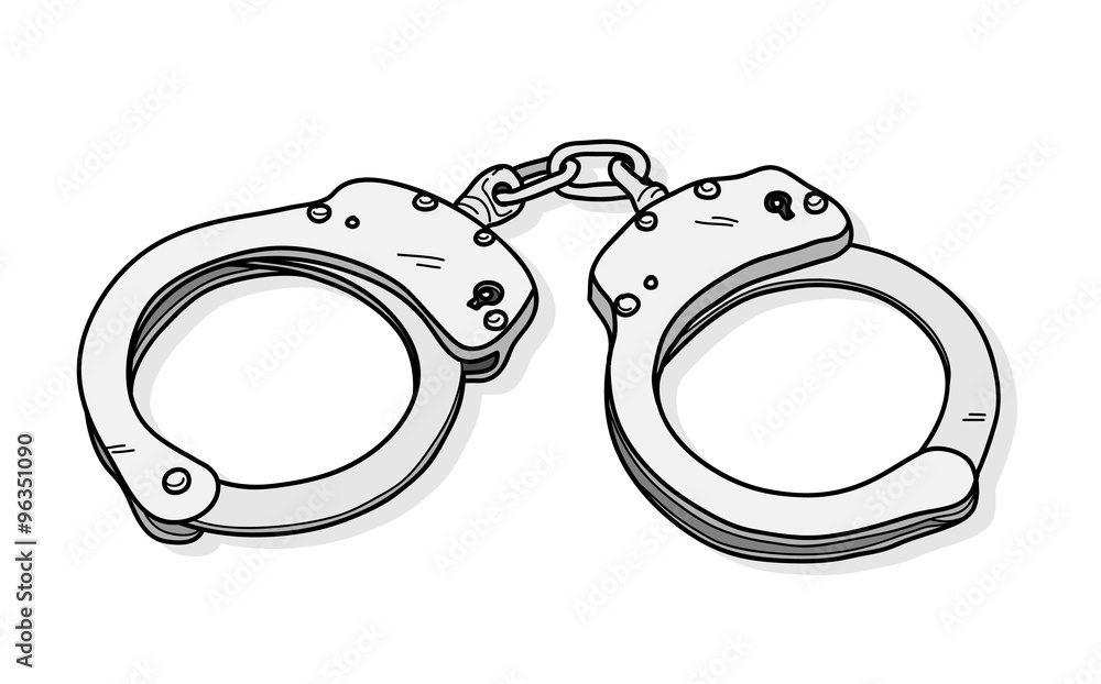 Detail Handcuffs Vector Nomer 15