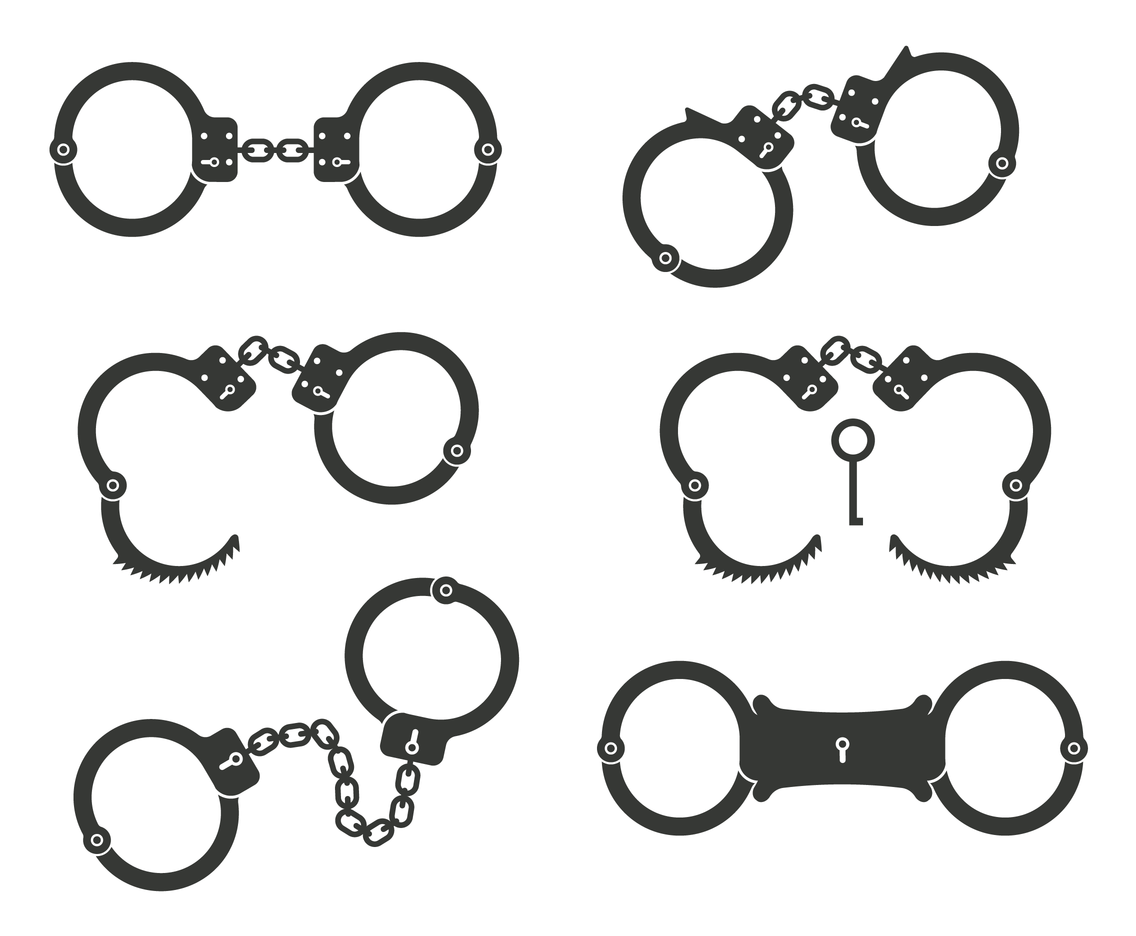 Detail Handcuffs Vector Nomer 17