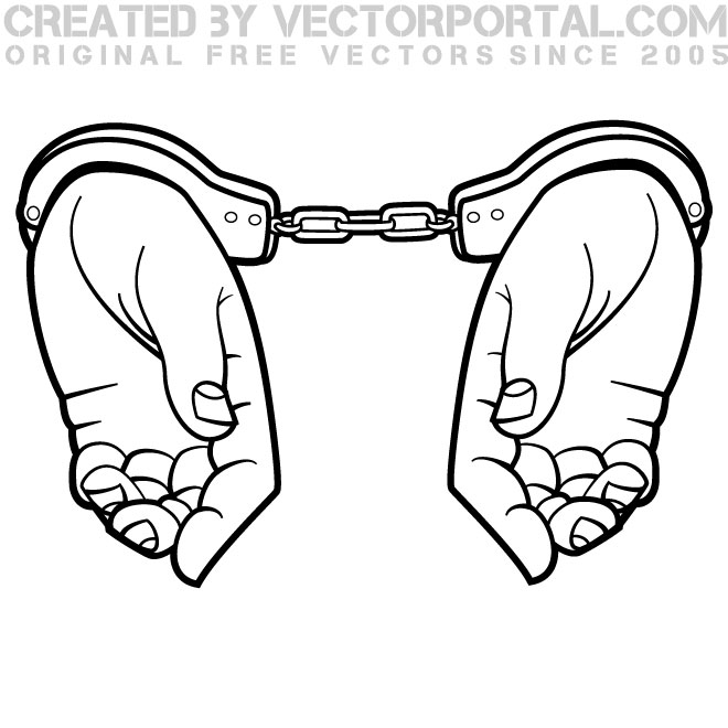 Detail Handcuffs Vector Nomer 48