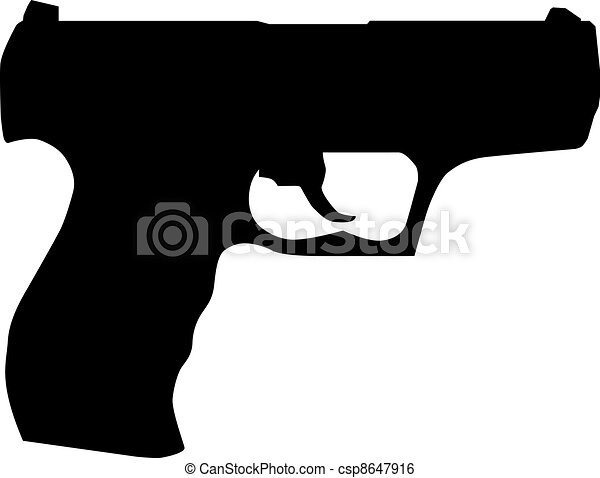 Detail Handgun Clipart Nomer 2