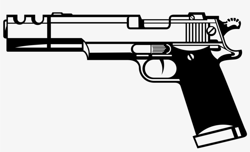 Detail Handgun Clipart Nomer 8