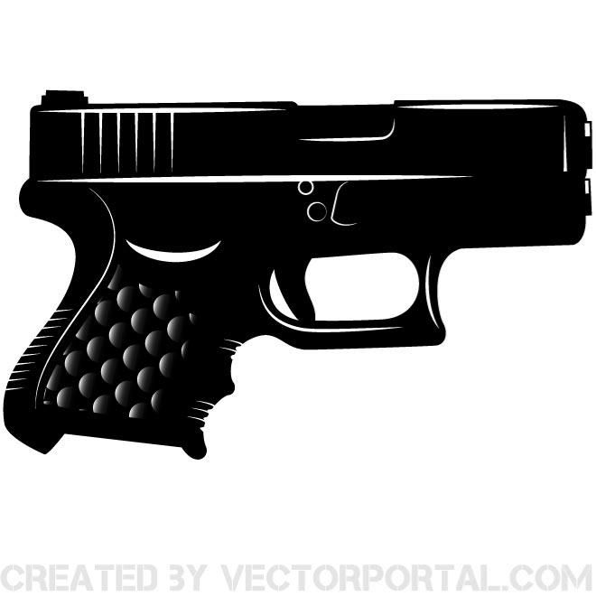 Detail Handgun Clipart Nomer 14