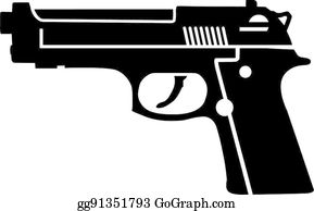 Detail Handgun Clipart Nomer 17