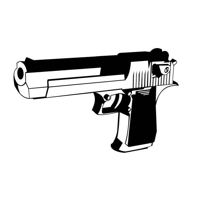 Detail Handgun Clipart Nomer 20