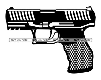 Detail Handgun Clipart Nomer 32