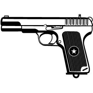 Detail Handgun Clipart Nomer 38