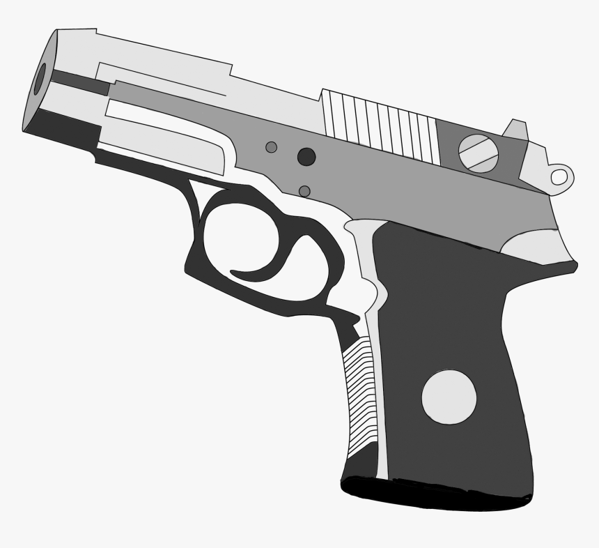 Detail Handgun Clipart Nomer 40