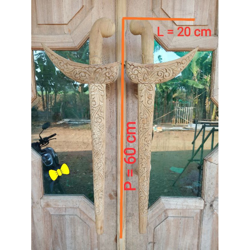 Detail Handle Pintu Kayu Ukir Nomer 15