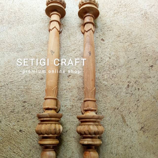 Detail Handle Pintu Kayu Ukir Nomer 8