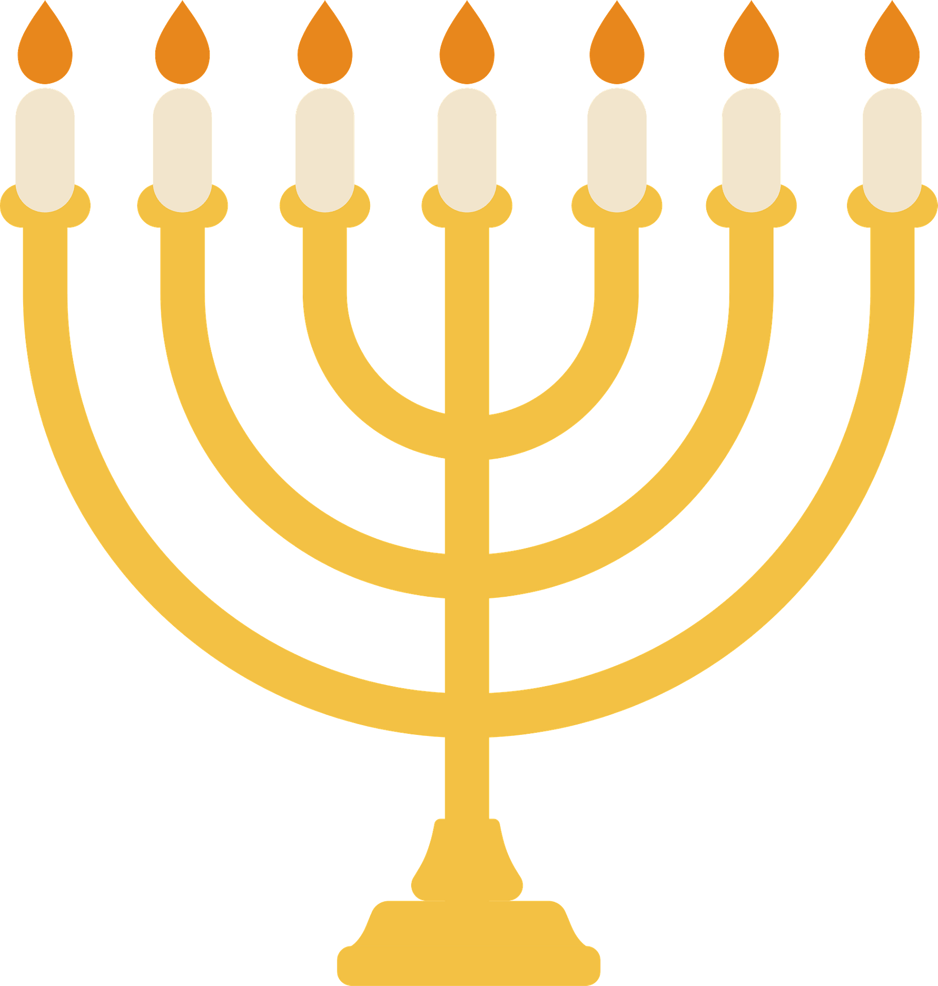 Detail Hanukkah Candles Clipart Nomer 13