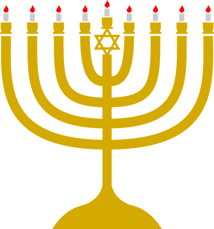 Detail Hanukkah Candles Clipart Nomer 26