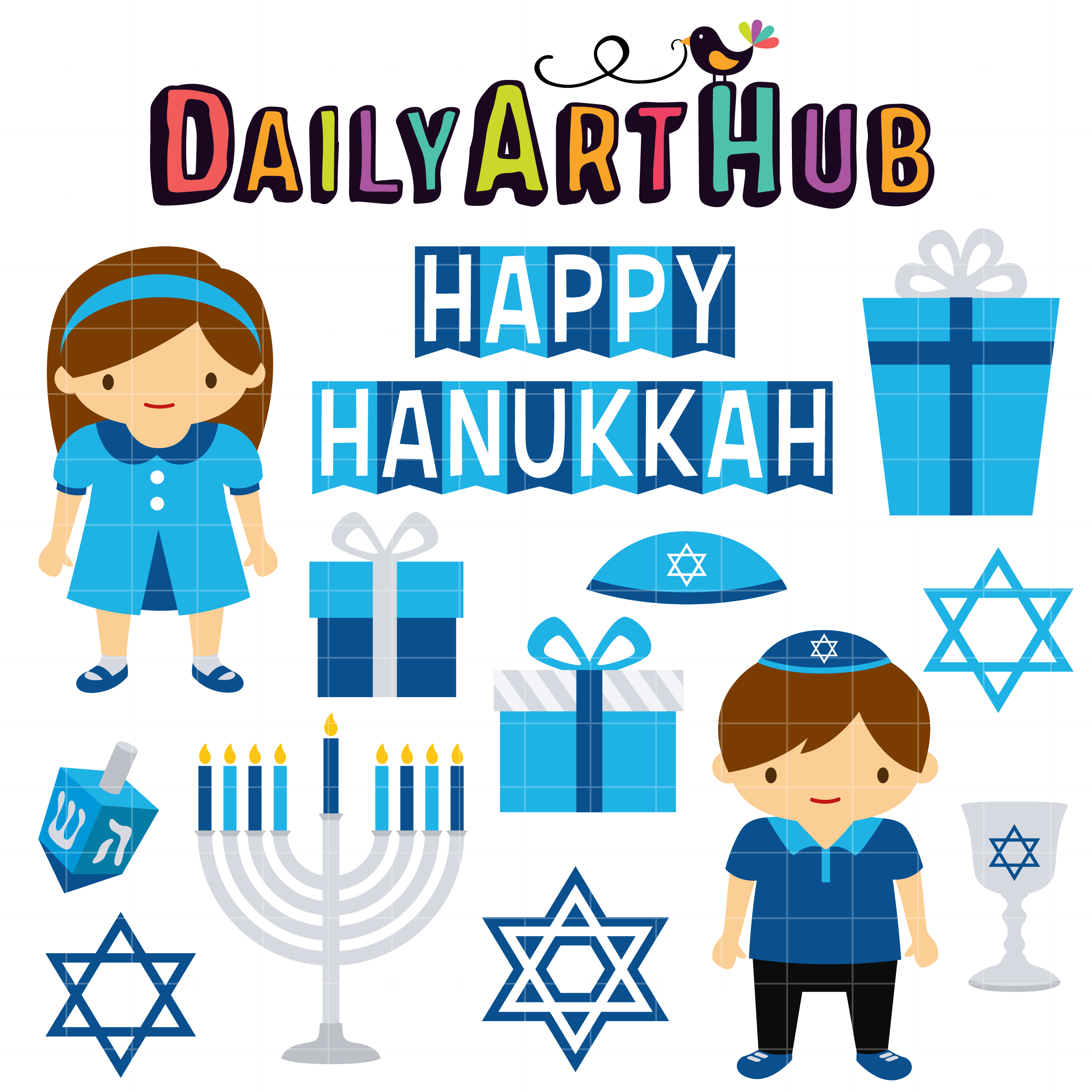Detail Hanukkah Clip Art Free Nomer 8