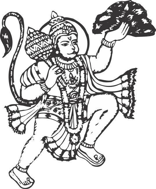 Detail Hanuman Clip Art Nomer 3