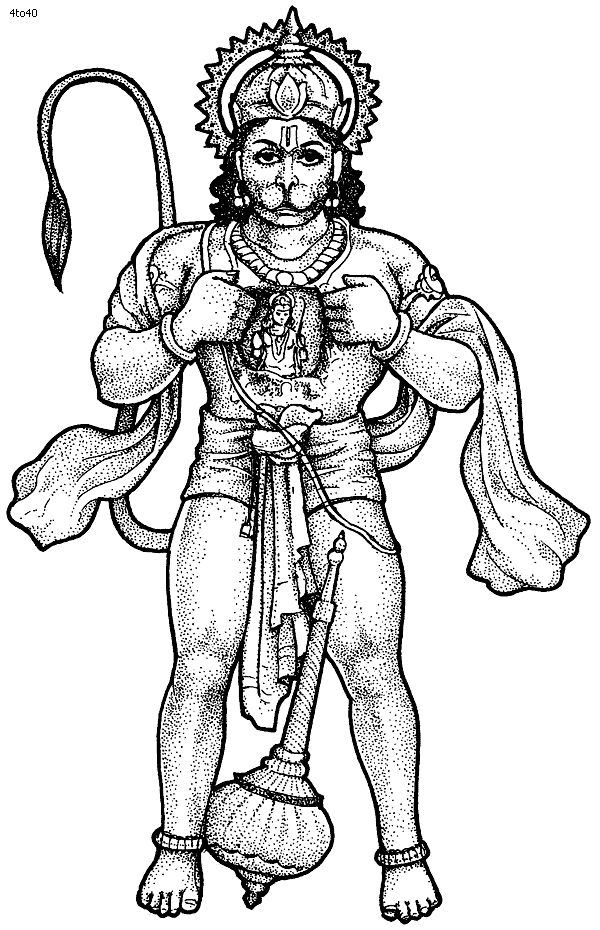 Detail Hanuman Clip Art Nomer 47