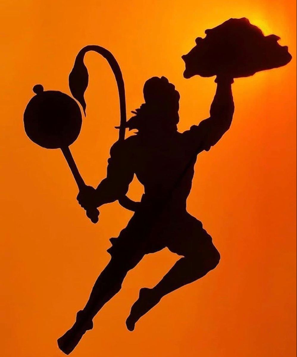 Detail Hanuman Silhouette Nomer 5