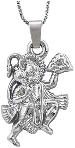 Detail Hanuman Silver Locket Nomer 28